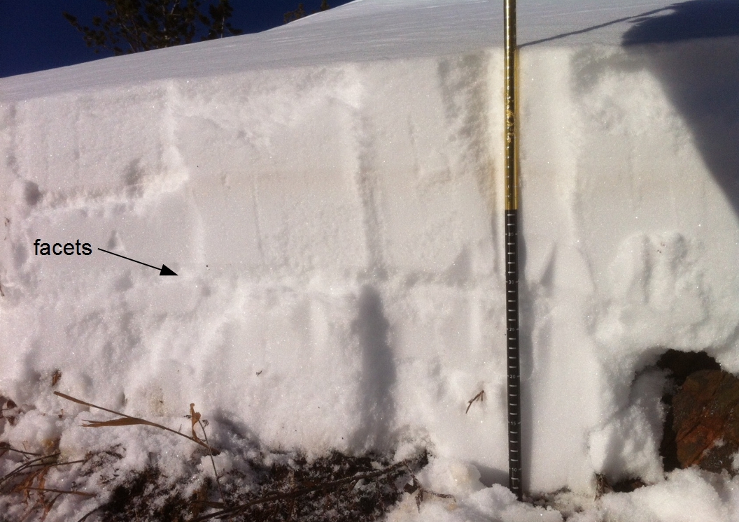 Snowpack near Big Sky