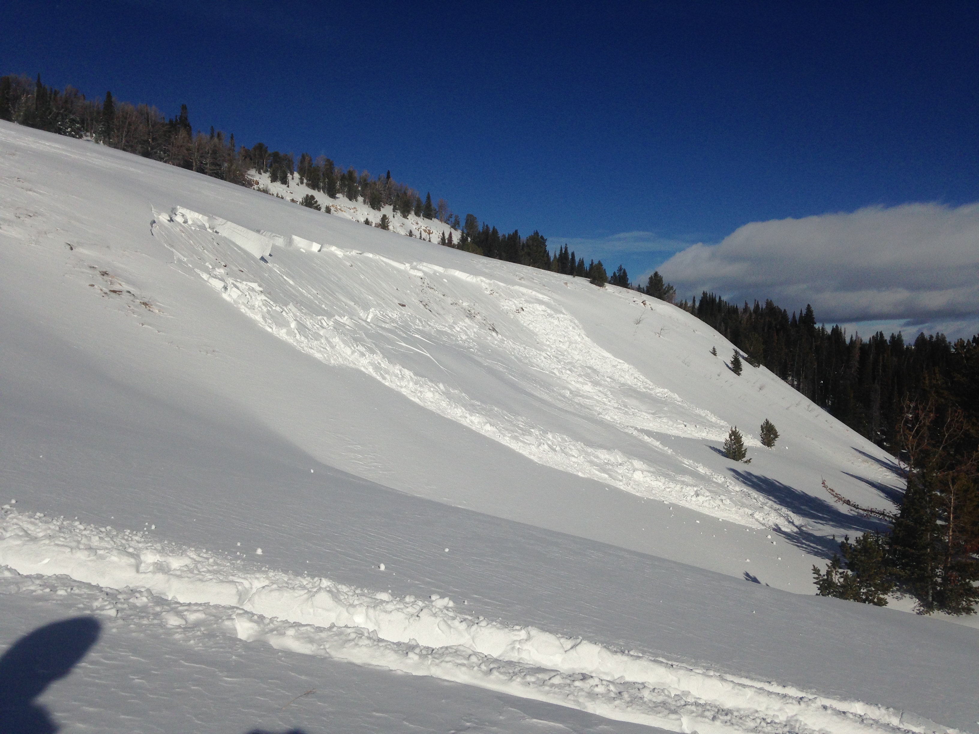 Avalanche near Lionhead